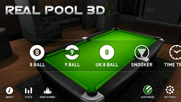真实桌球3D截图